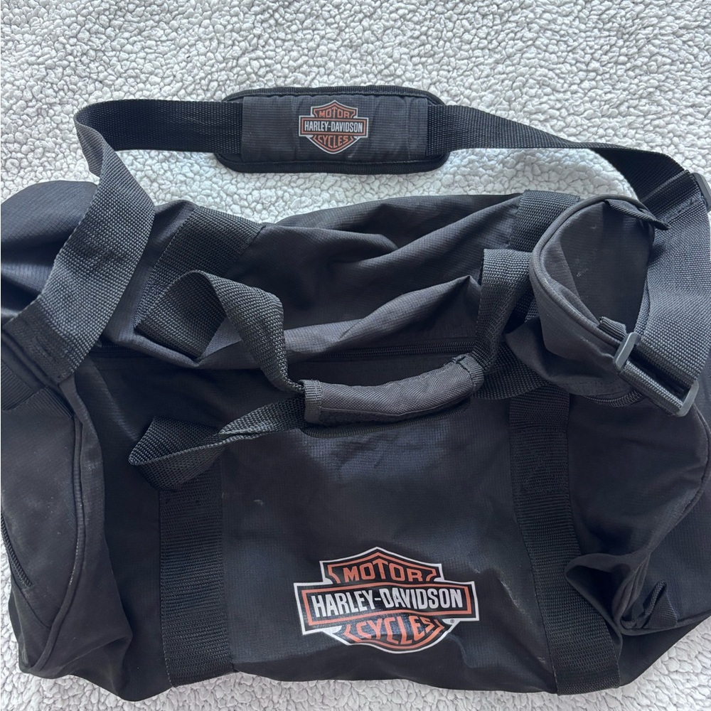Harley-Davidson Black Duffel Bag with Durable Design